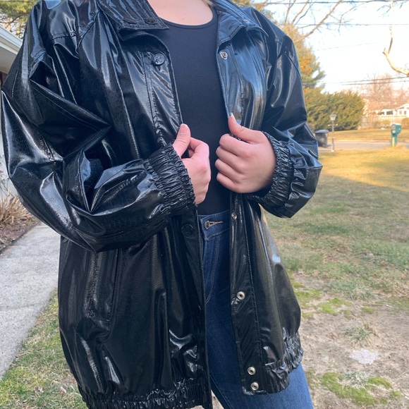 Vintage Croc Embossed Rain Jacket - Picture 3 of 8